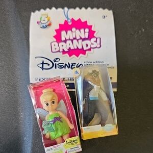 Disney Mini Brands Tinker Bell and Beast Figures